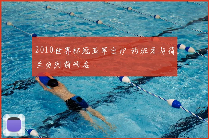 2010世界杯冠亚军出炉 西班牙与荷兰分列前两名